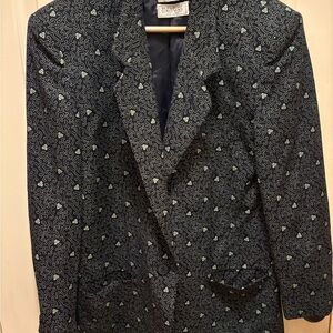 Basile for Bergdorf Goodman Vintage Men’s Suit Jacket 💯 Lana Wool Rare Pattern!